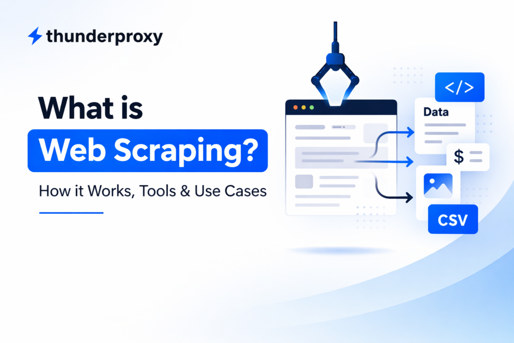 What is web scraping | Thunderproxy