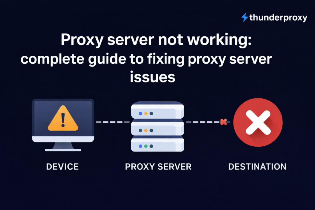 Proxy server not working